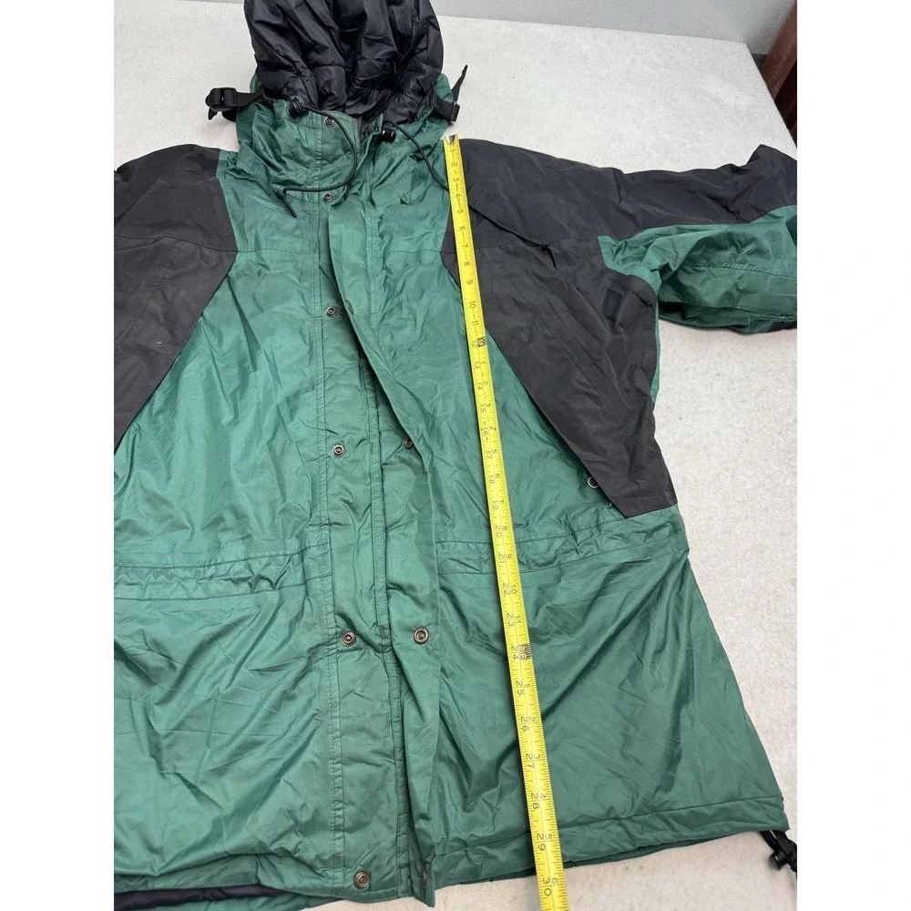 Vintage The North Face Coat Mens Large Green Gore-Tex Hooded Parka Waterproof